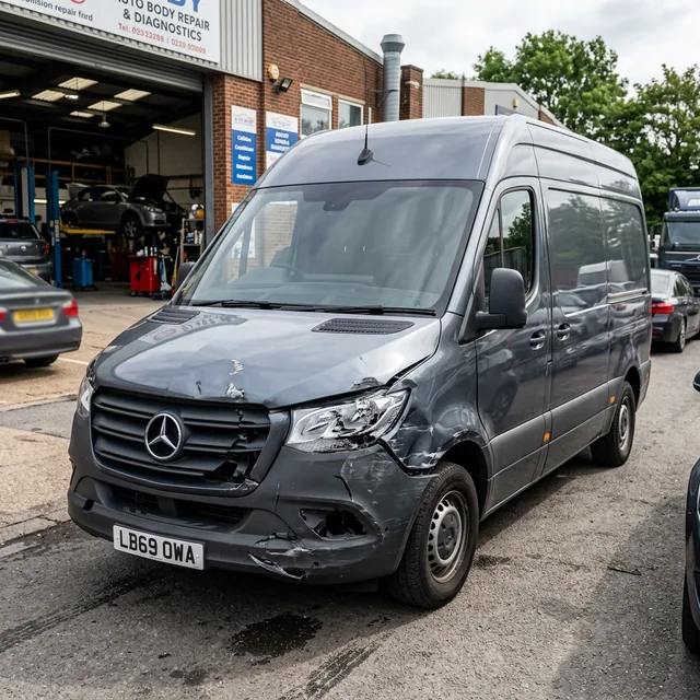Beschädigter Mercedes Sprinter Unfallwagen – wir kaufen auch Totalschäden
